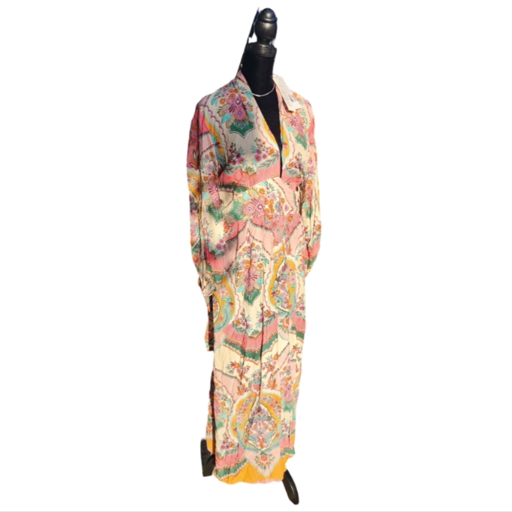 Zara Floral Wrap Dress • NWT • Size S • Romantic Garden Print